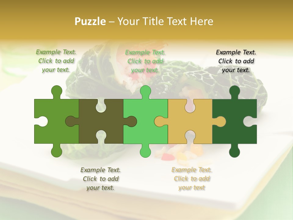 Closeup Filled Cooked PowerPoint Template