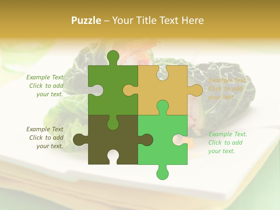 Closeup Filled Cooked PowerPoint Template