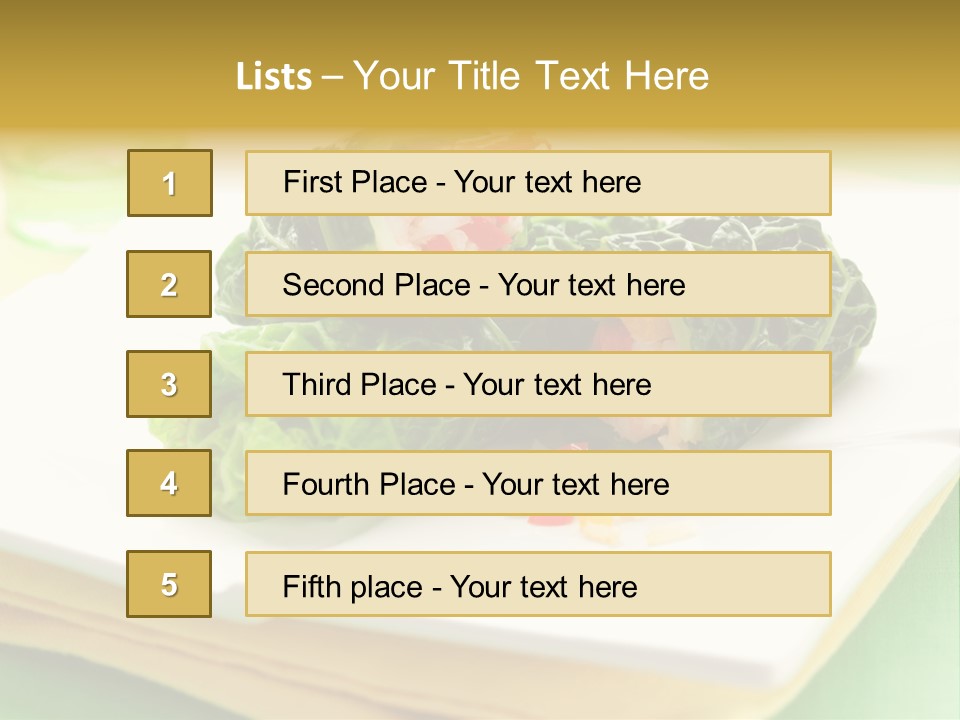 Closeup Filled Cooked PowerPoint Template