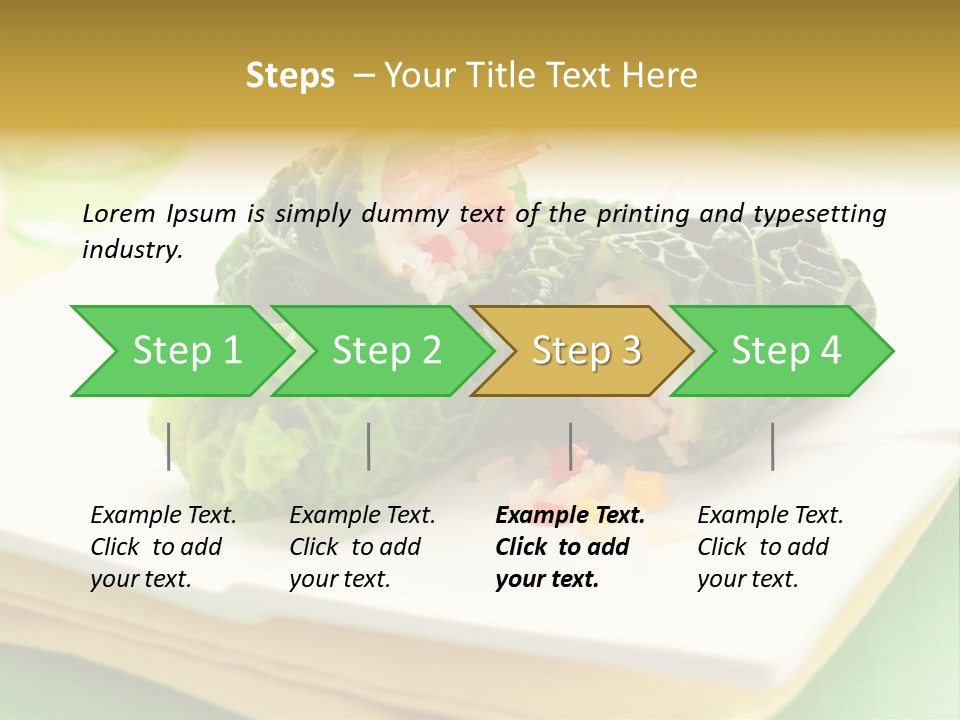 Closeup Filled Cooked PowerPoint Template