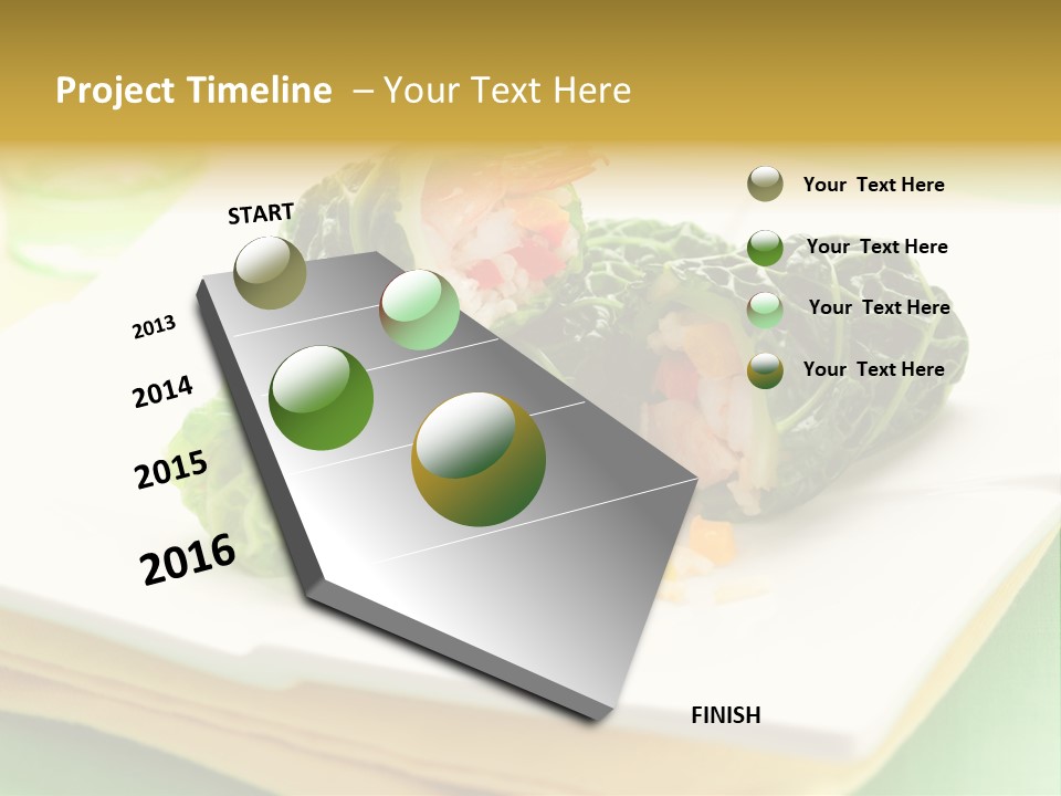 Closeup Filled Cooked PowerPoint Template