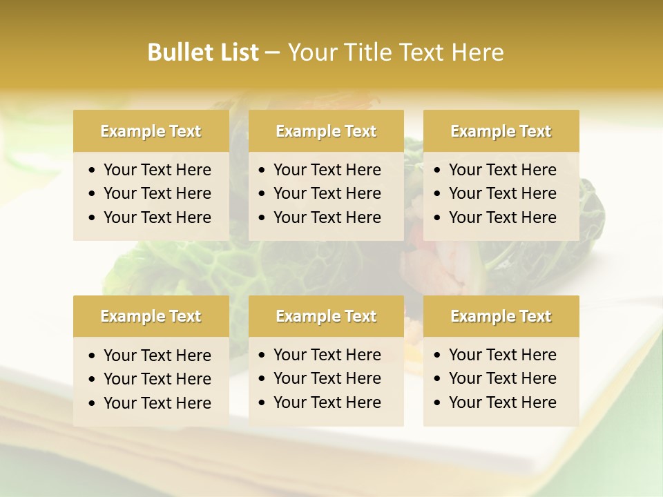 Closeup Filled Cooked PowerPoint Template