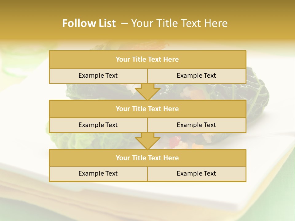 Closeup Filled Cooked PowerPoint Template