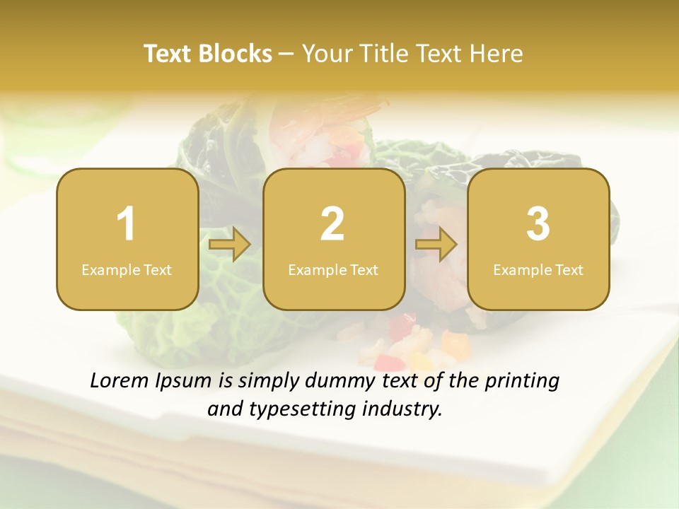 Closeup Filled Cooked PowerPoint Template