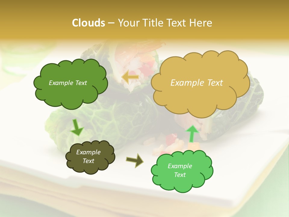 Closeup Filled Cooked PowerPoint Template