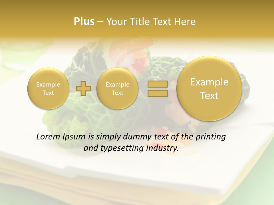Closeup Filled Cooked PowerPoint Template