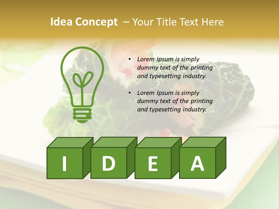 Closeup Filled Cooked PowerPoint Template