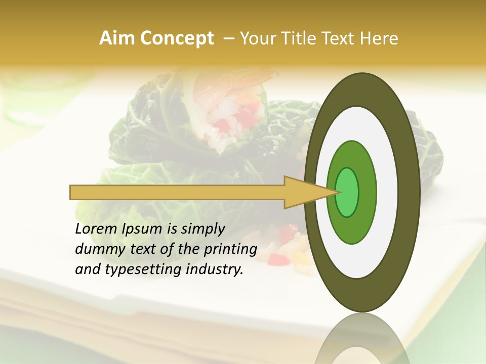 Closeup Filled Cooked PowerPoint Template