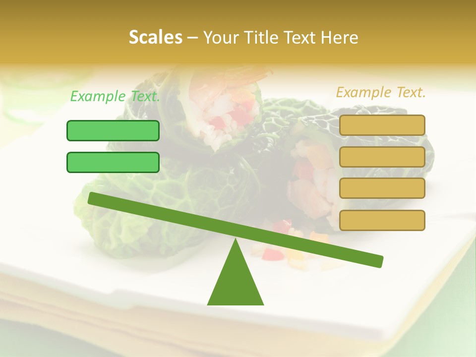 Closeup Filled Cooked PowerPoint Template