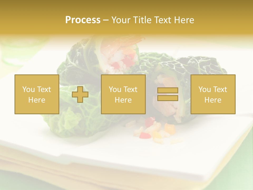 Closeup Filled Cooked PowerPoint Template