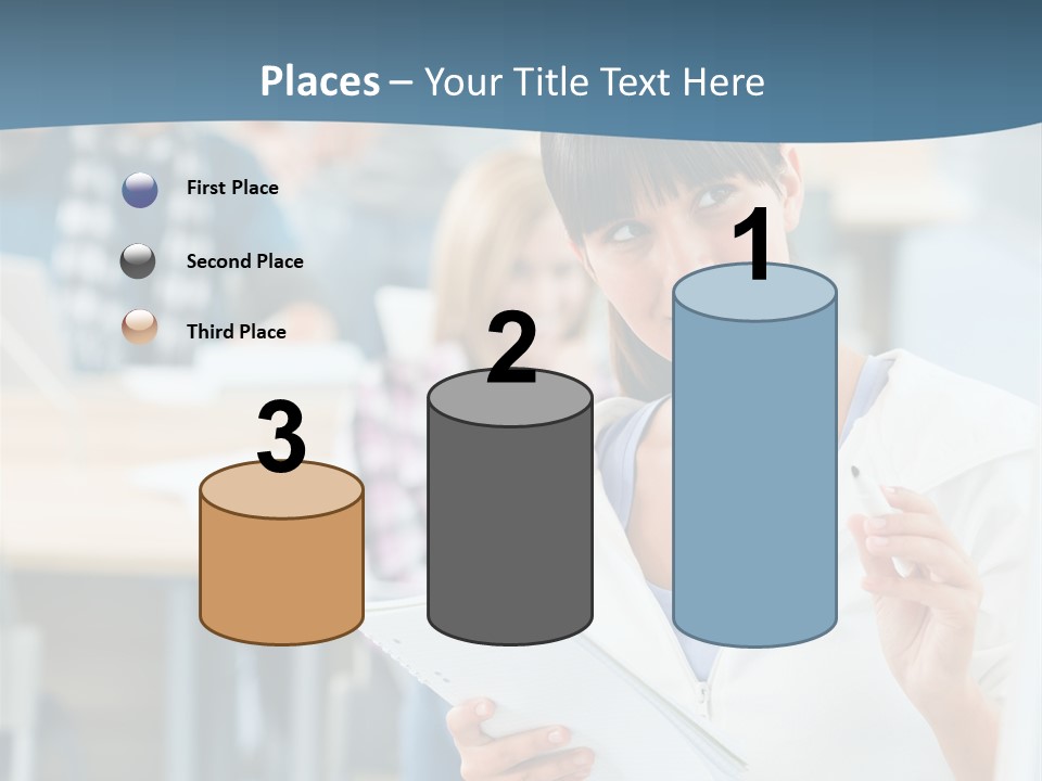 Woman Young Teenager PowerPoint Template