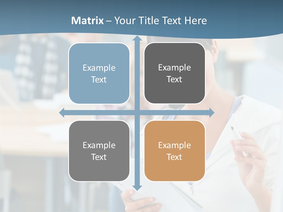 Woman Young Teenager PowerPoint Template