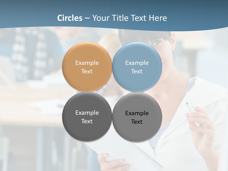 Woman Young Teenager PowerPoint Template