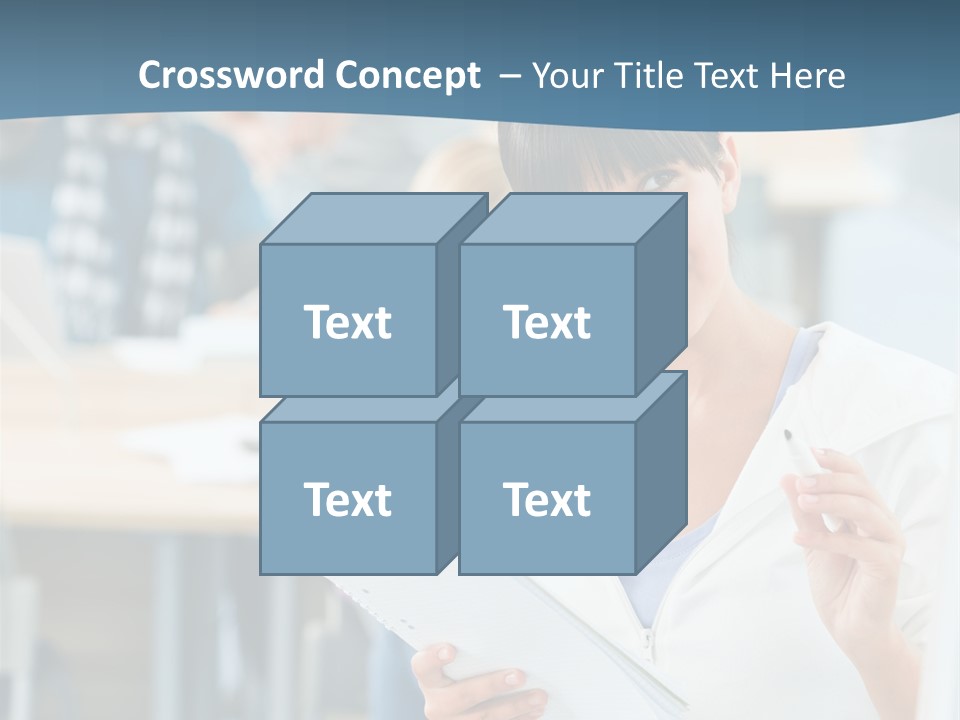 Woman Young Teenager PowerPoint Template