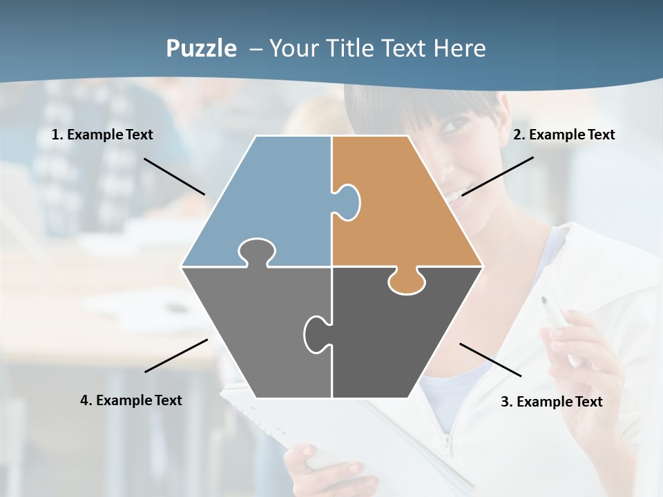 Woman Young Teenager PowerPoint Template