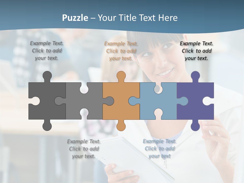 Woman Young Teenager PowerPoint Template