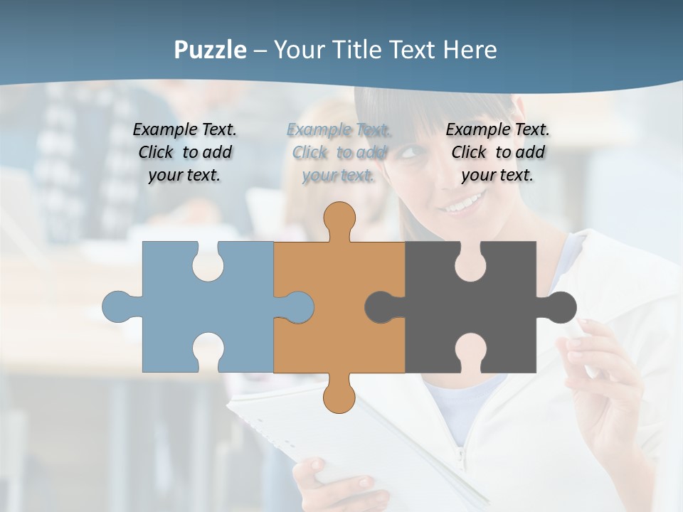 Woman Young Teenager PowerPoint Template