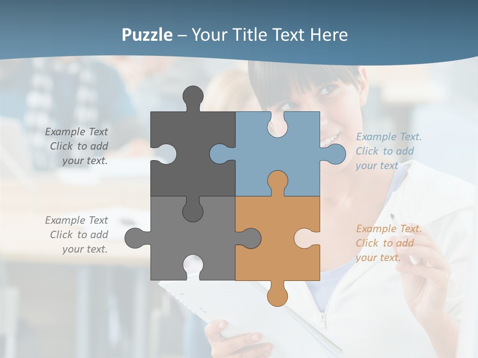 Woman Young Teenager PowerPoint Template