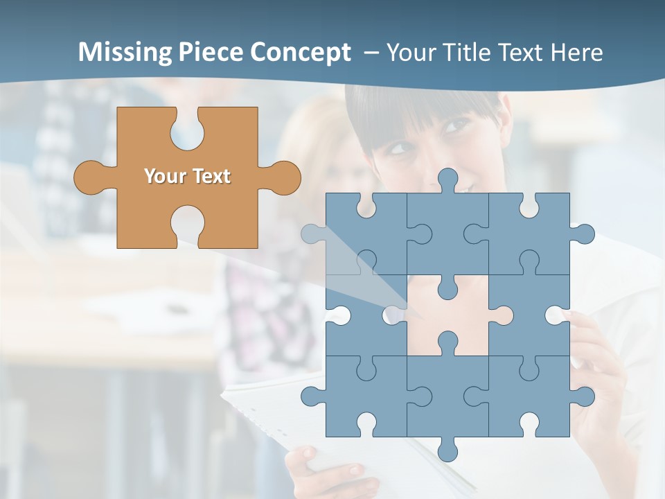 Woman Young Teenager PowerPoint Template