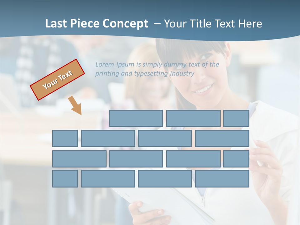 Woman Young Teenager PowerPoint Template