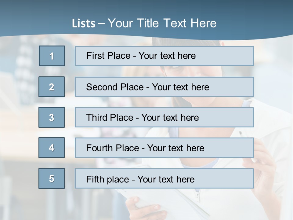 Woman Young Teenager PowerPoint Template