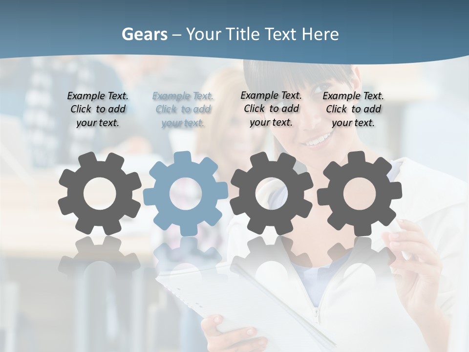 Woman Young Teenager PowerPoint Template