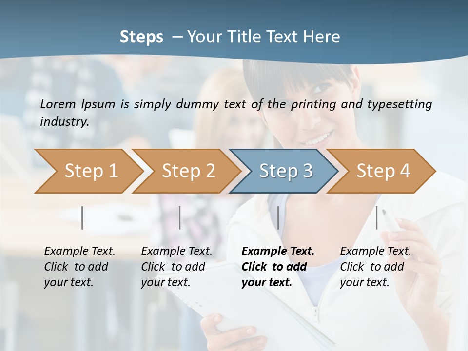 Woman Young Teenager PowerPoint Template