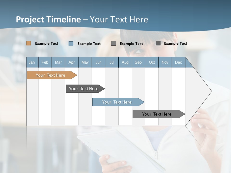 Woman Young Teenager PowerPoint Template