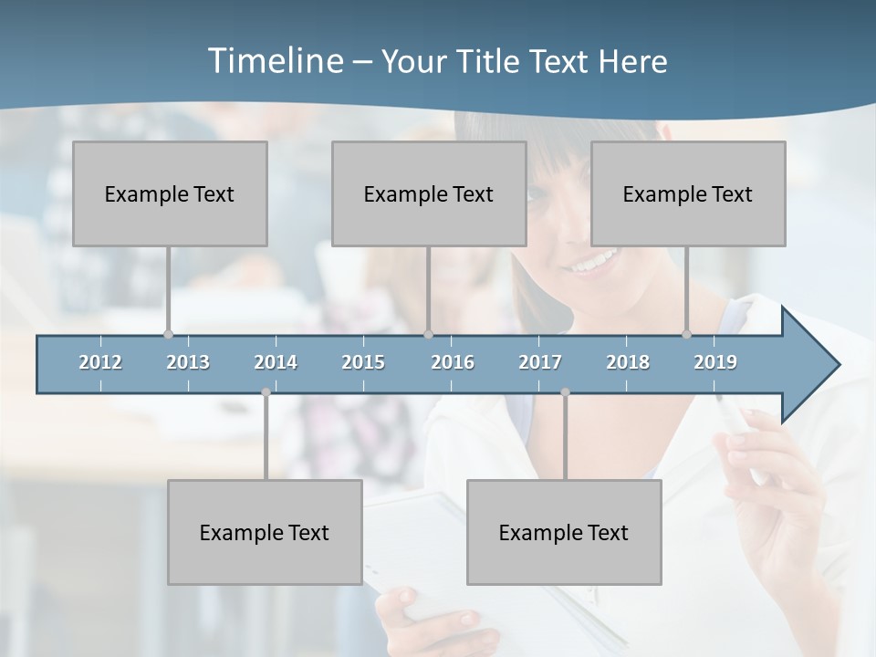 Woman Young Teenager PowerPoint Template