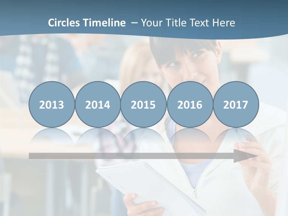 Woman Young Teenager PowerPoint Template