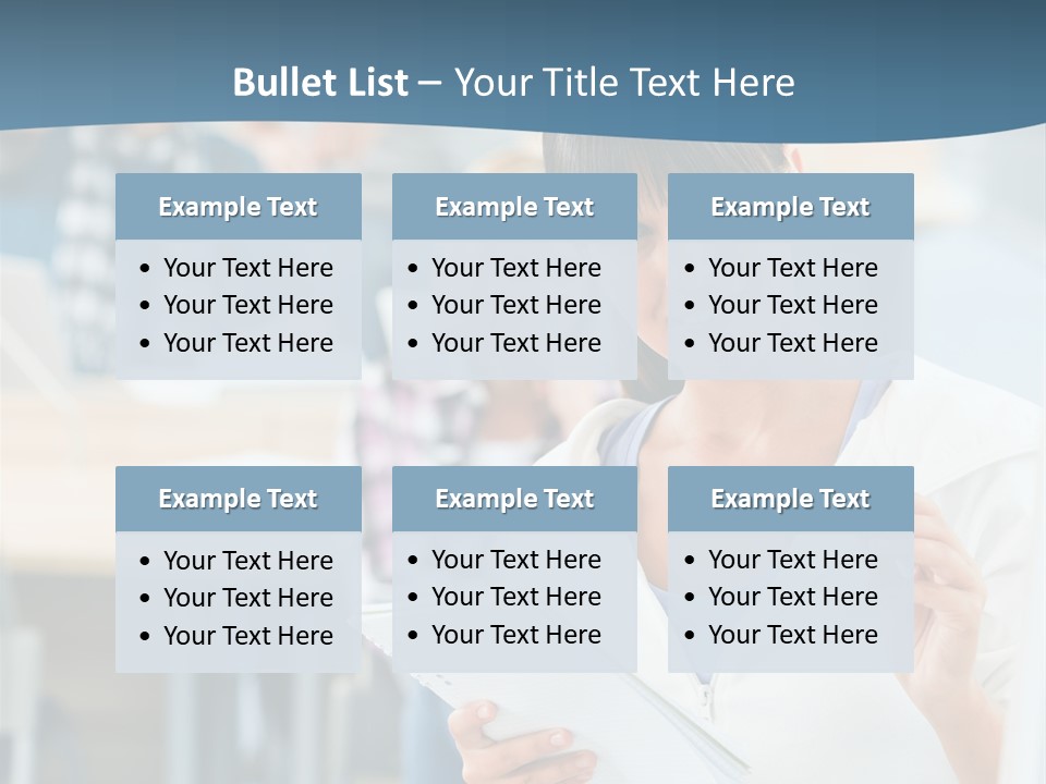 Woman Young Teenager PowerPoint Template