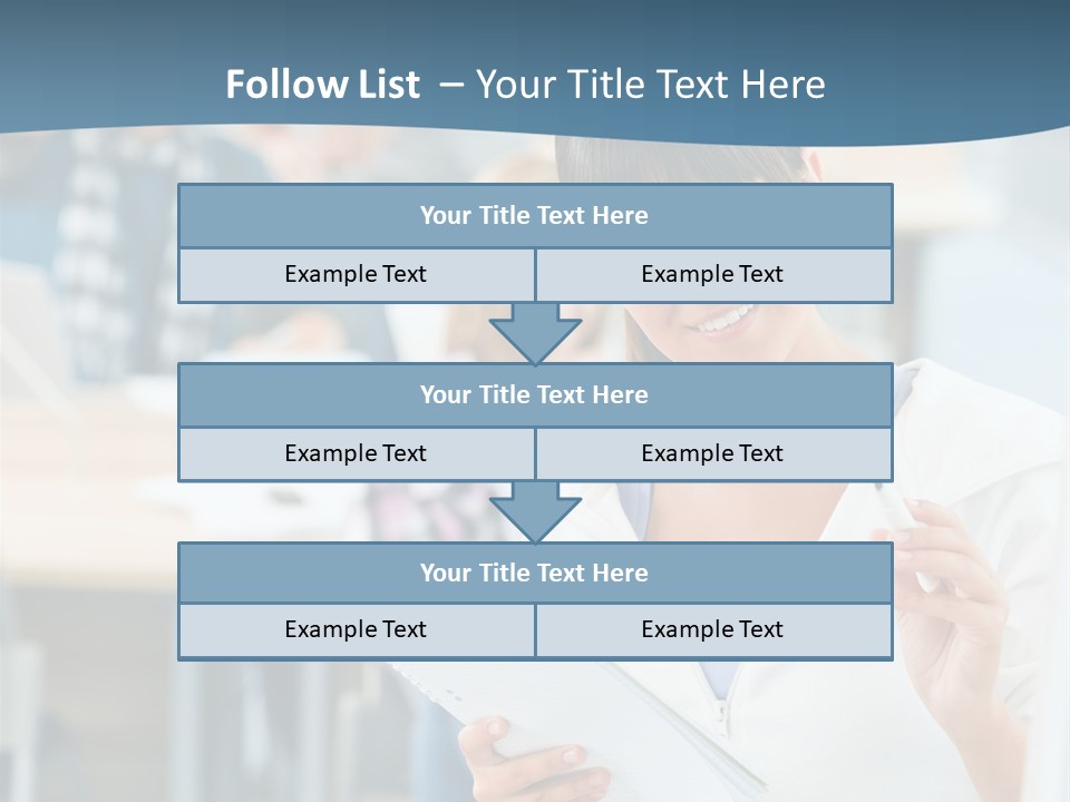 Woman Young Teenager PowerPoint Template