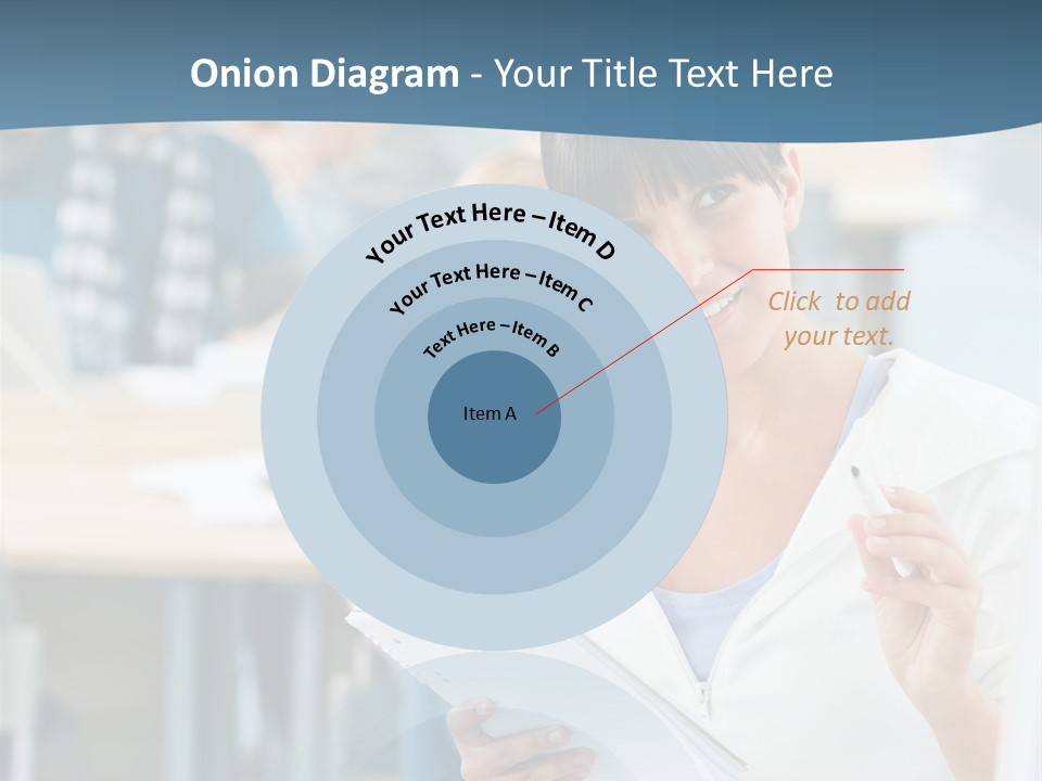 Woman Young Teenager PowerPoint Template