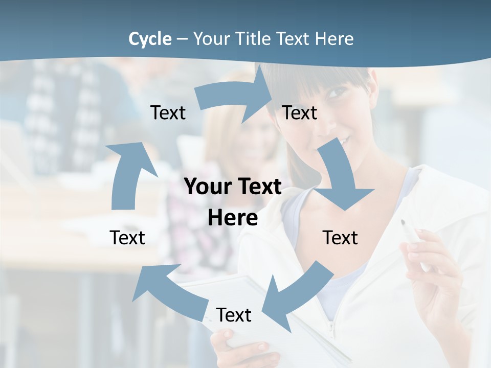 Woman Young Teenager PowerPoint Template