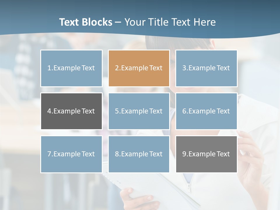 Woman Young Teenager PowerPoint Template