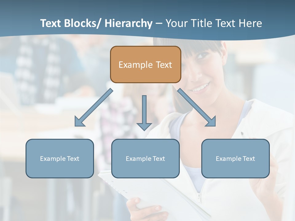 Woman Young Teenager PowerPoint Template