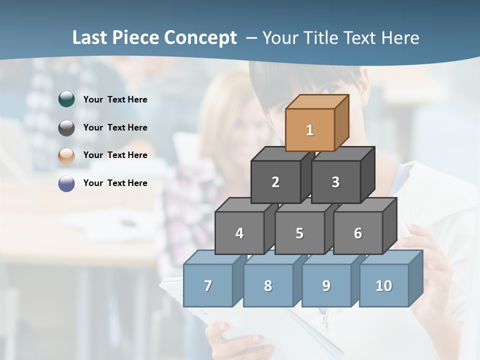 Woman Young Teenager PowerPoint Template