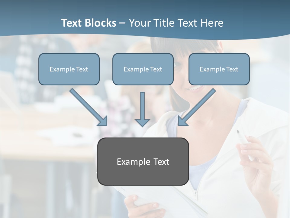 Woman Young Teenager PowerPoint Template