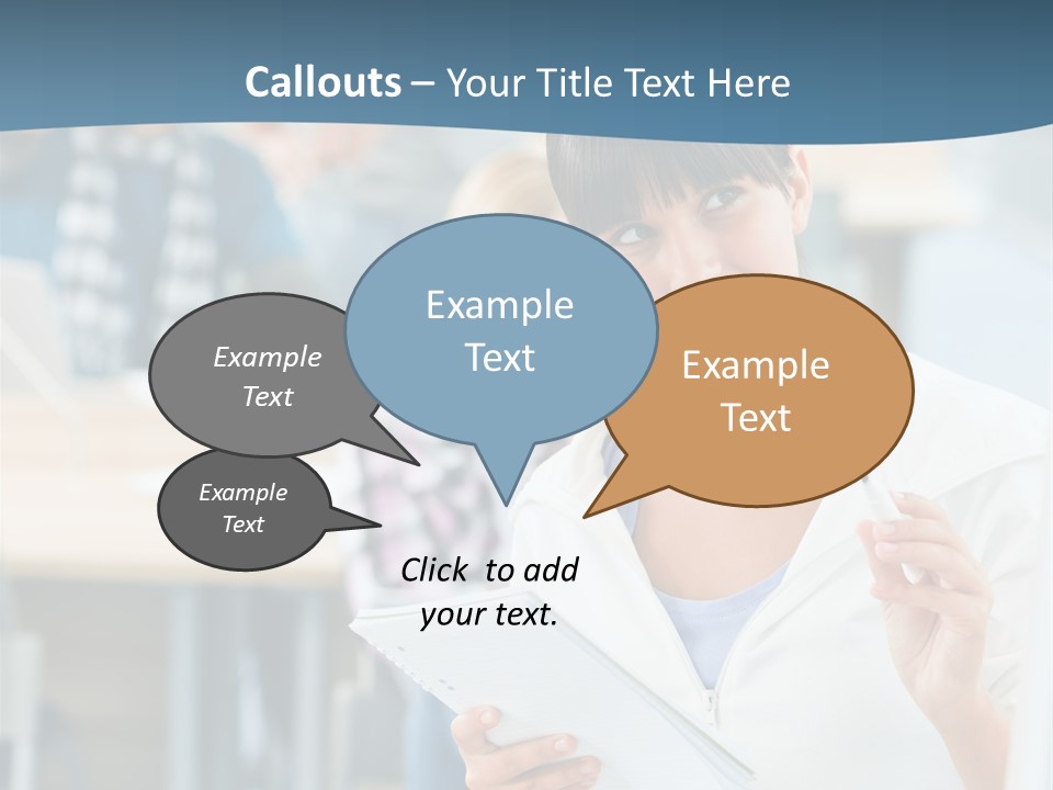 Woman Young Teenager PowerPoint Template