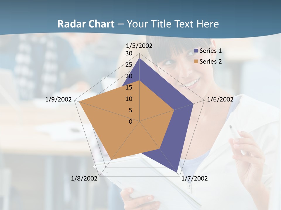 Woman Young Teenager PowerPoint Template