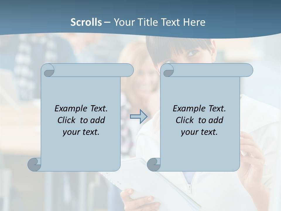 Woman Young Teenager PowerPoint Template