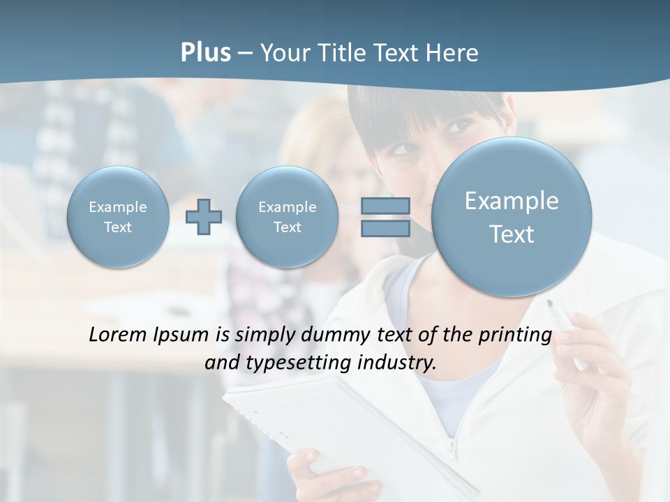 Woman Young Teenager PowerPoint Template