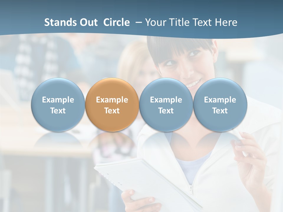 Woman Young Teenager PowerPoint Template