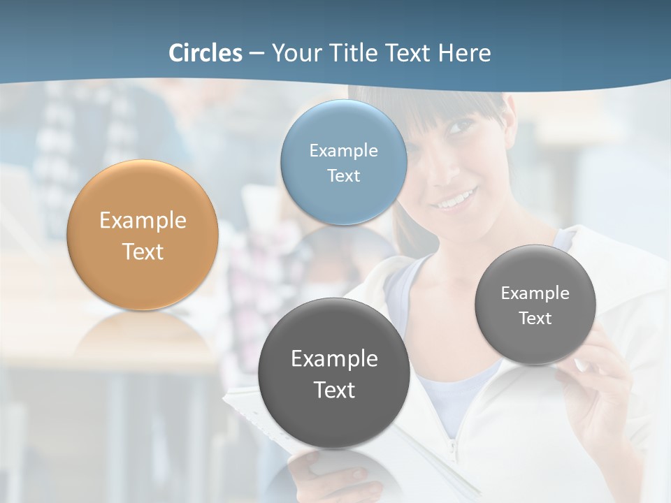 Woman Young Teenager PowerPoint Template