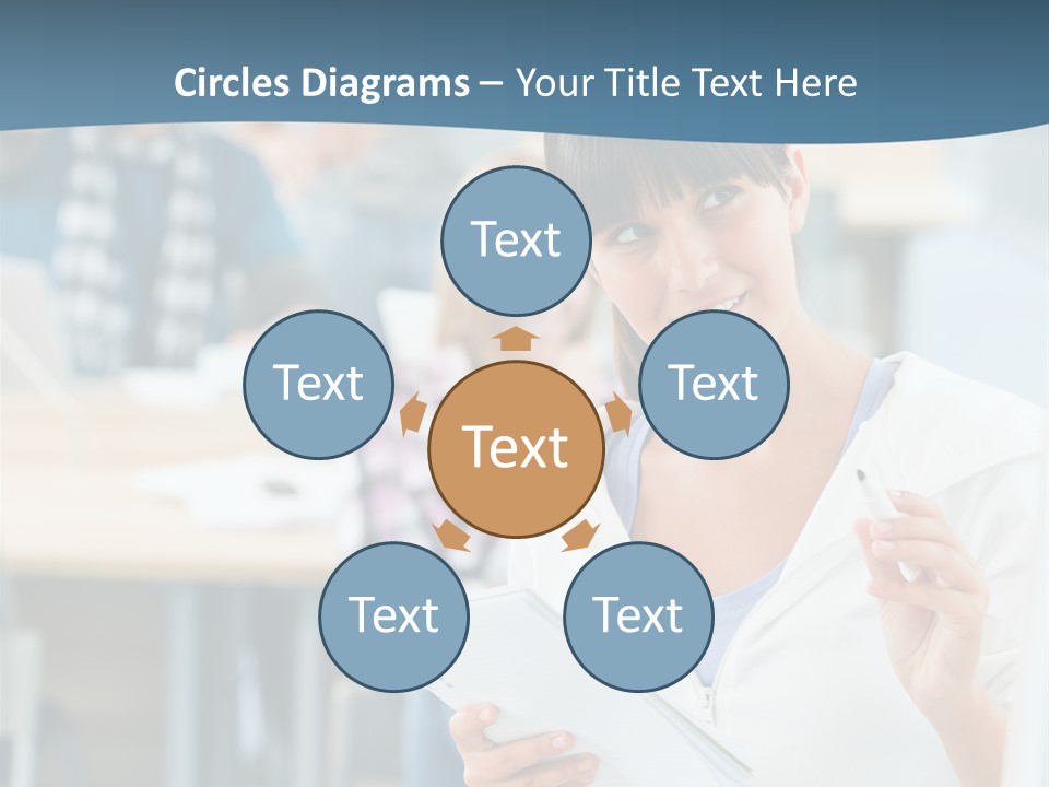 Woman Young Teenager PowerPoint Template