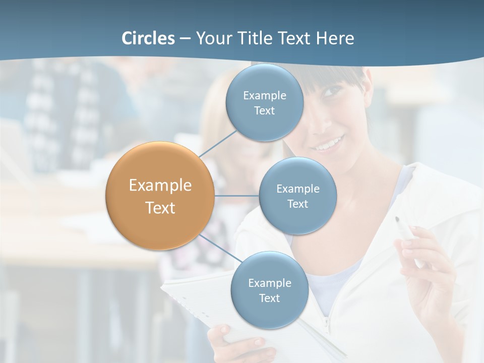 Woman Young Teenager PowerPoint Template