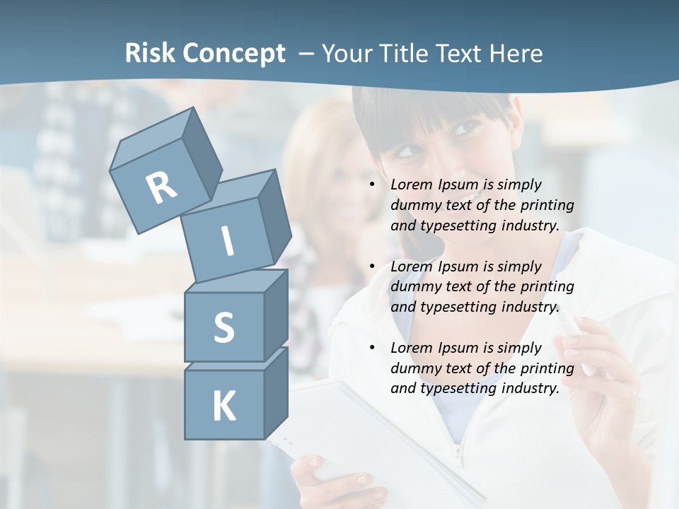 Woman Young Teenager PowerPoint Template