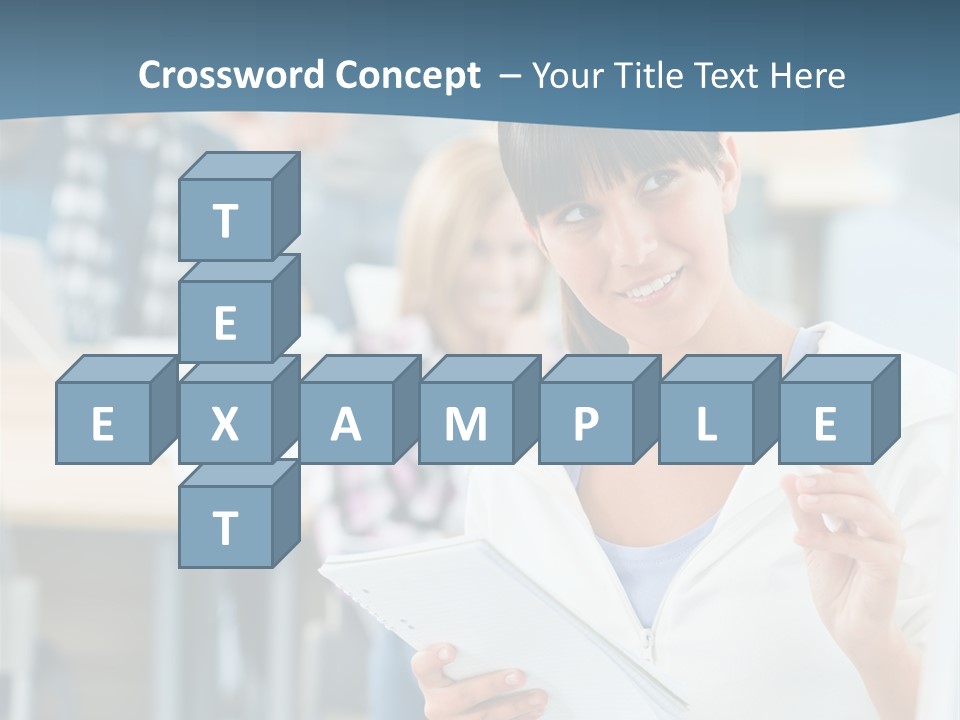 Woman Young Teenager PowerPoint Template