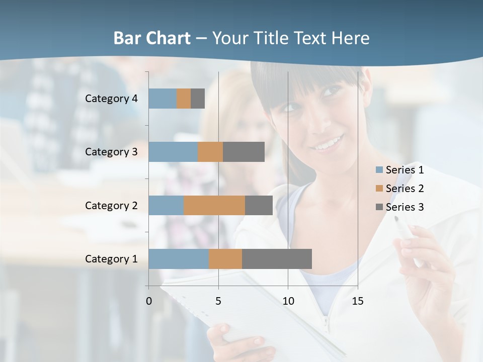 Woman Young Teenager PowerPoint Template