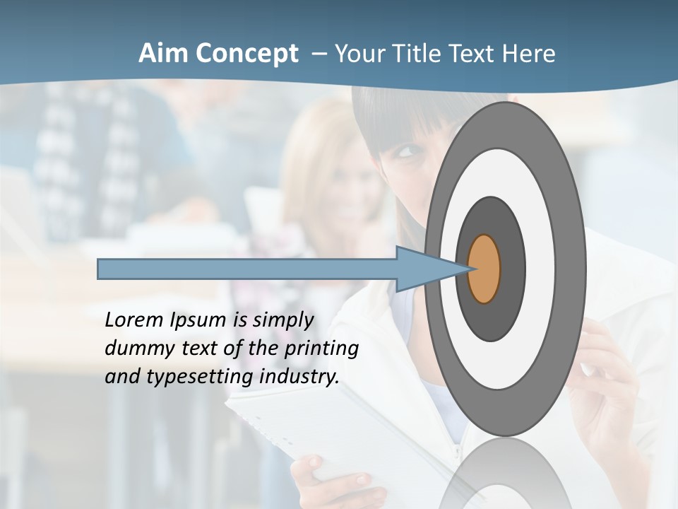 Woman Young Teenager PowerPoint Template